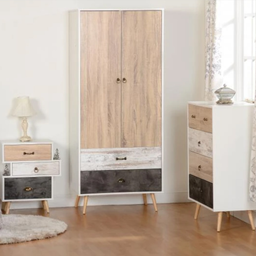 wooden simple bedroom wardrobe