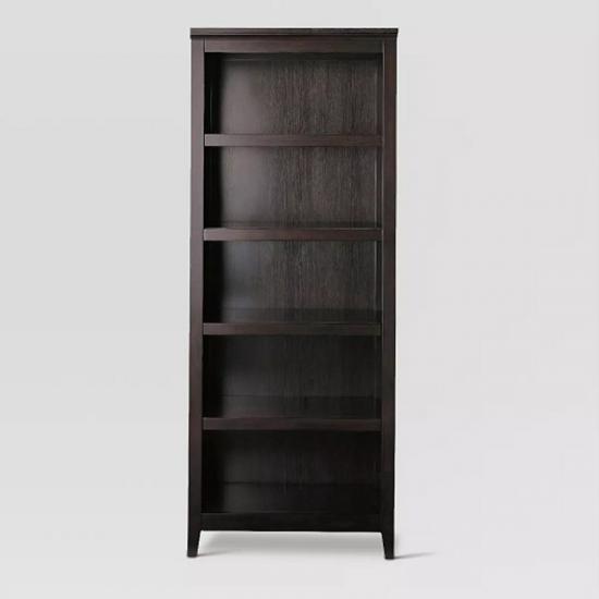 Modern 5 Shelf Open Bookcase